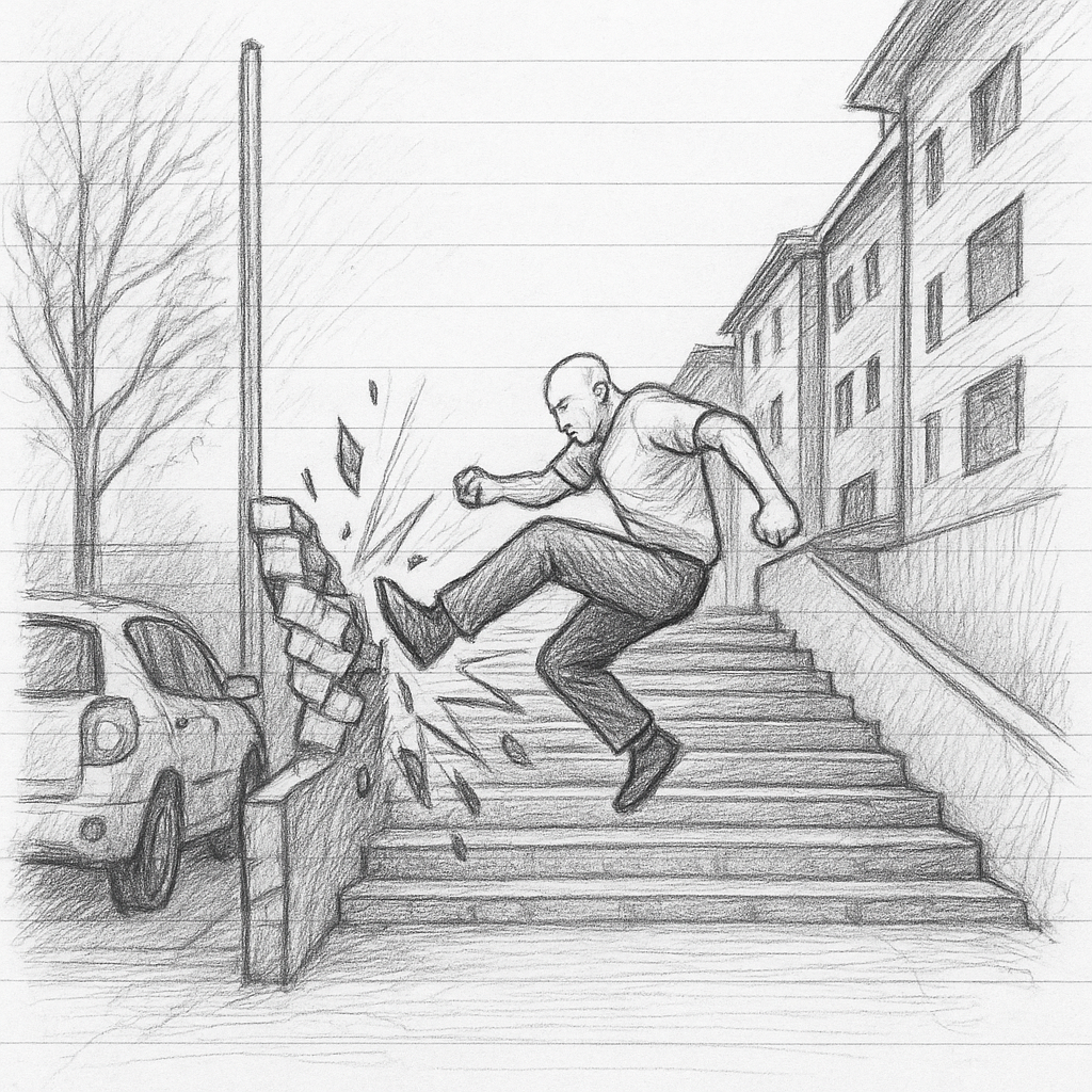 Der Parkour-Fall