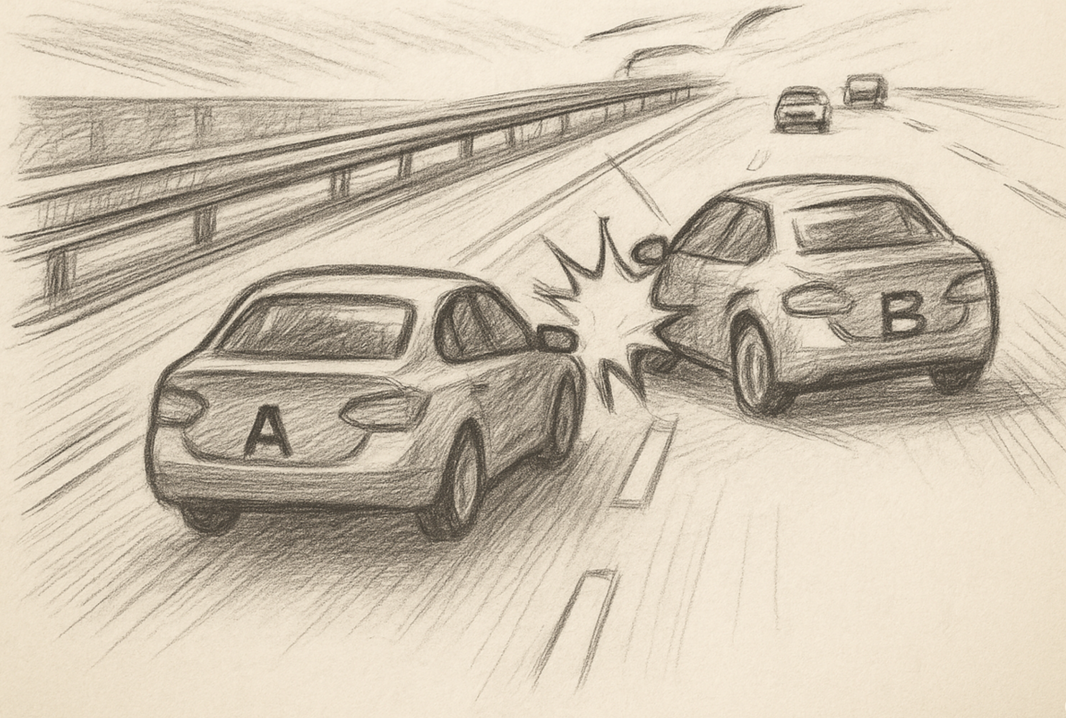 Mithaftung trotz Spurwechsel – Wenn der Überholende deutlich zu schnell fährt