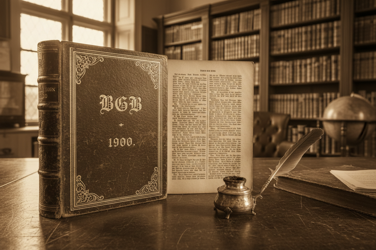 Die Kodifikation des Bürgerlichen Gesetzbuches (BGB, 1900): Ein Meilenstein der deutschen Rechtsgeschichte