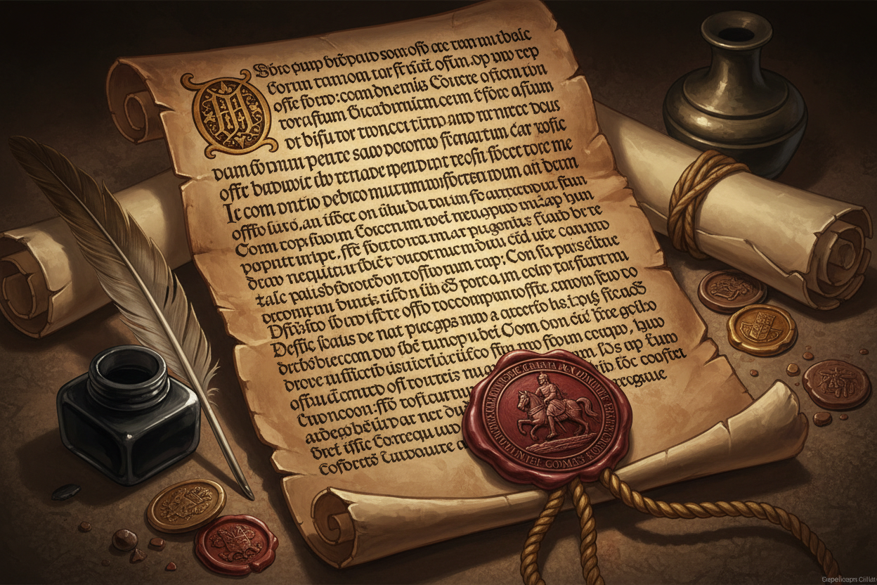 Die Magna Carta (1215): Ein Grundstein für Rechtsstaatlichkeit und Freiheit