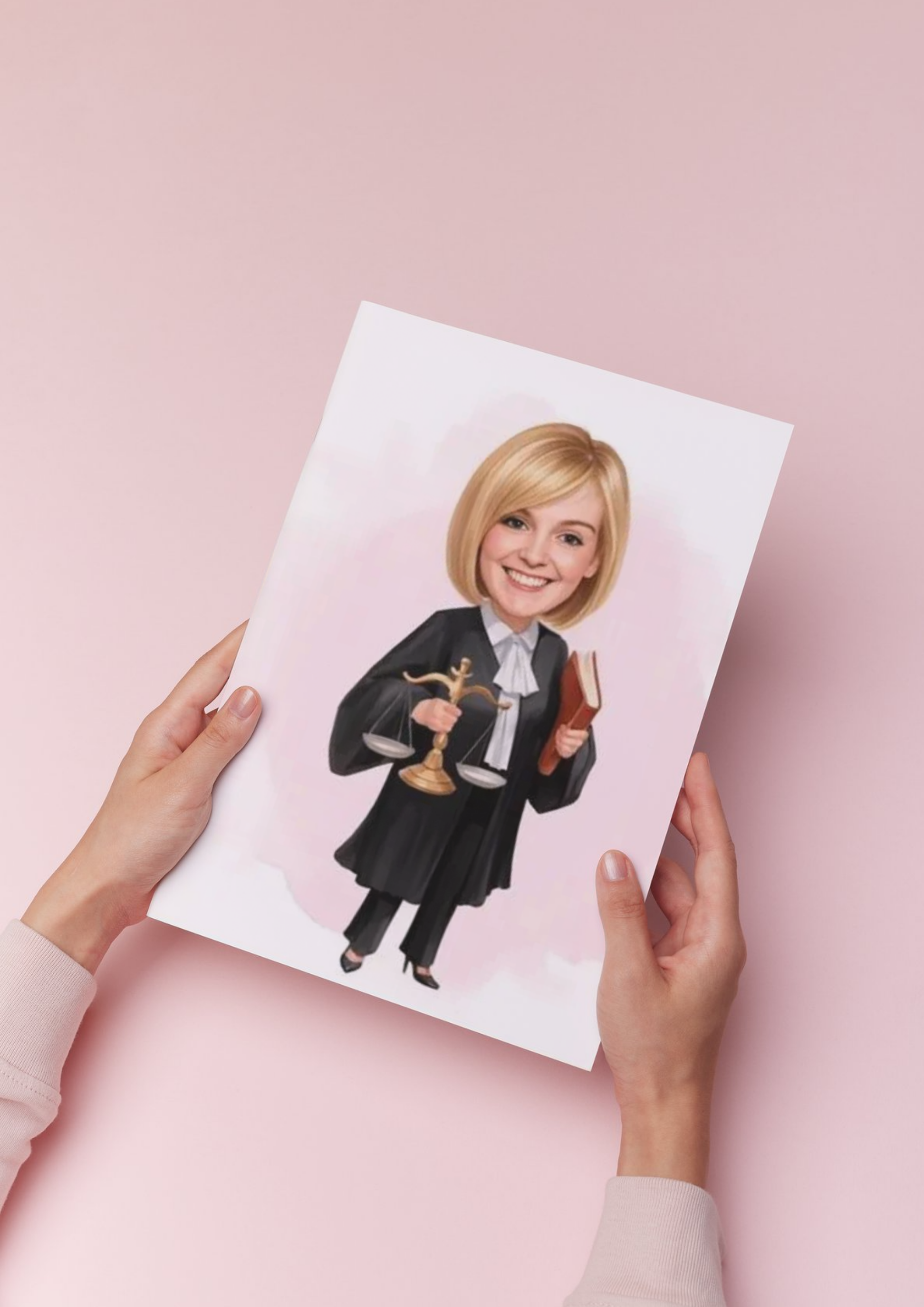 Personalisierte Karikatur für Juristen – Das perfekte Geschenk für Anwälte, Richter und Jurastudenten - Law School Germany
