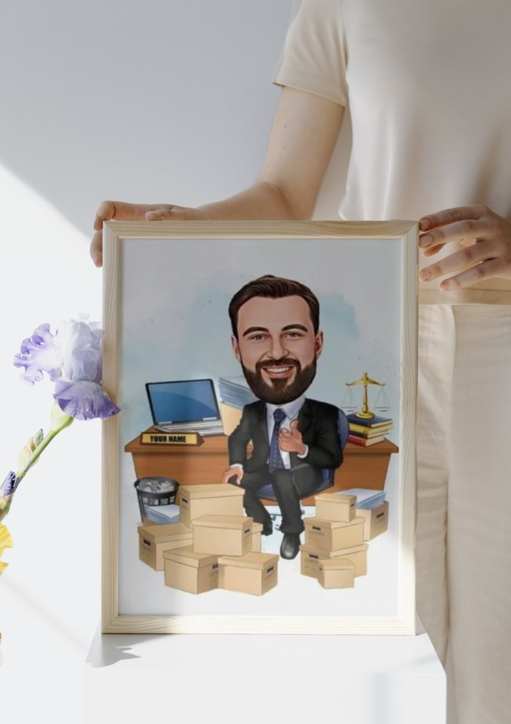 Personalisierte Karikatur für Juristen – Das perfekte Geschenk für Anwälte, Richter und Jurastudenten - Law School Germany