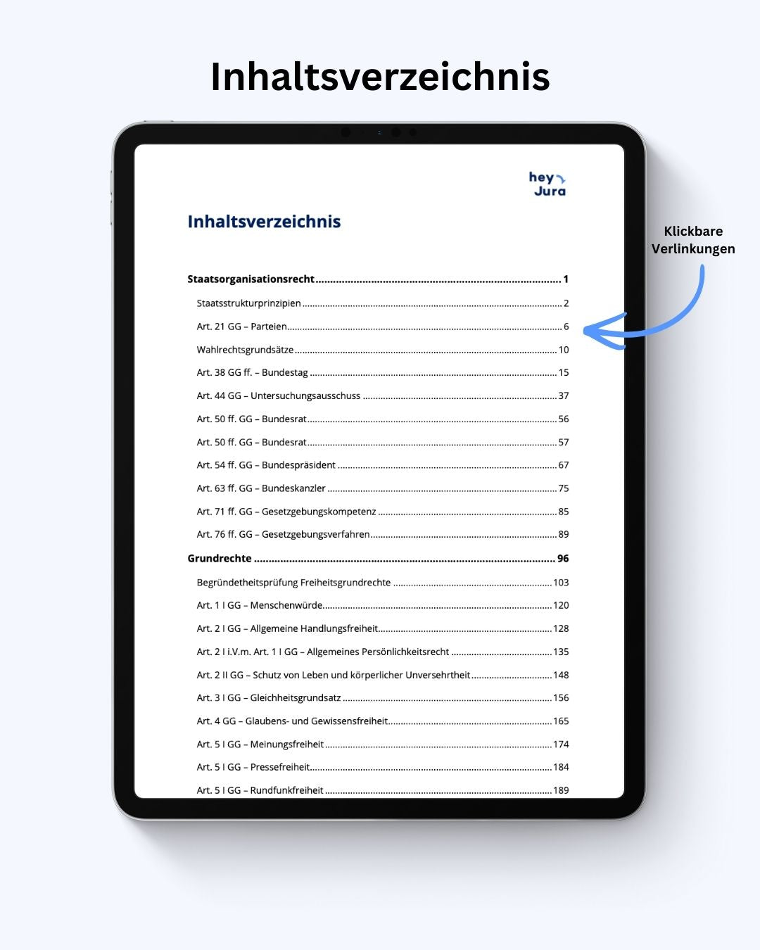 Öffentliches Recht-Skript von heyJura (Digital) - Law School Germany