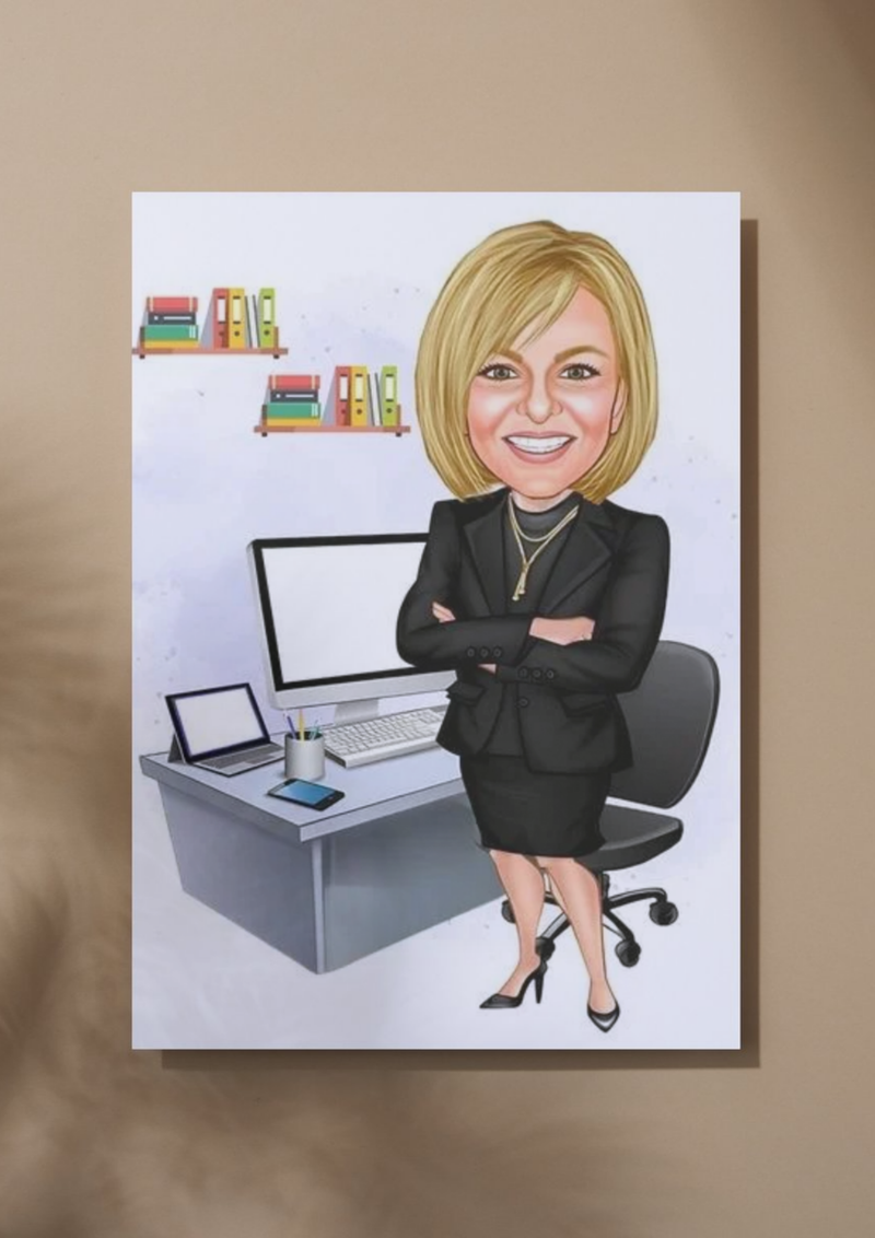 Personalisierte Karikatur für Juristen – Das perfekte Geschenk für Anwälte, Richter und Jurastudenten - Law School Germany