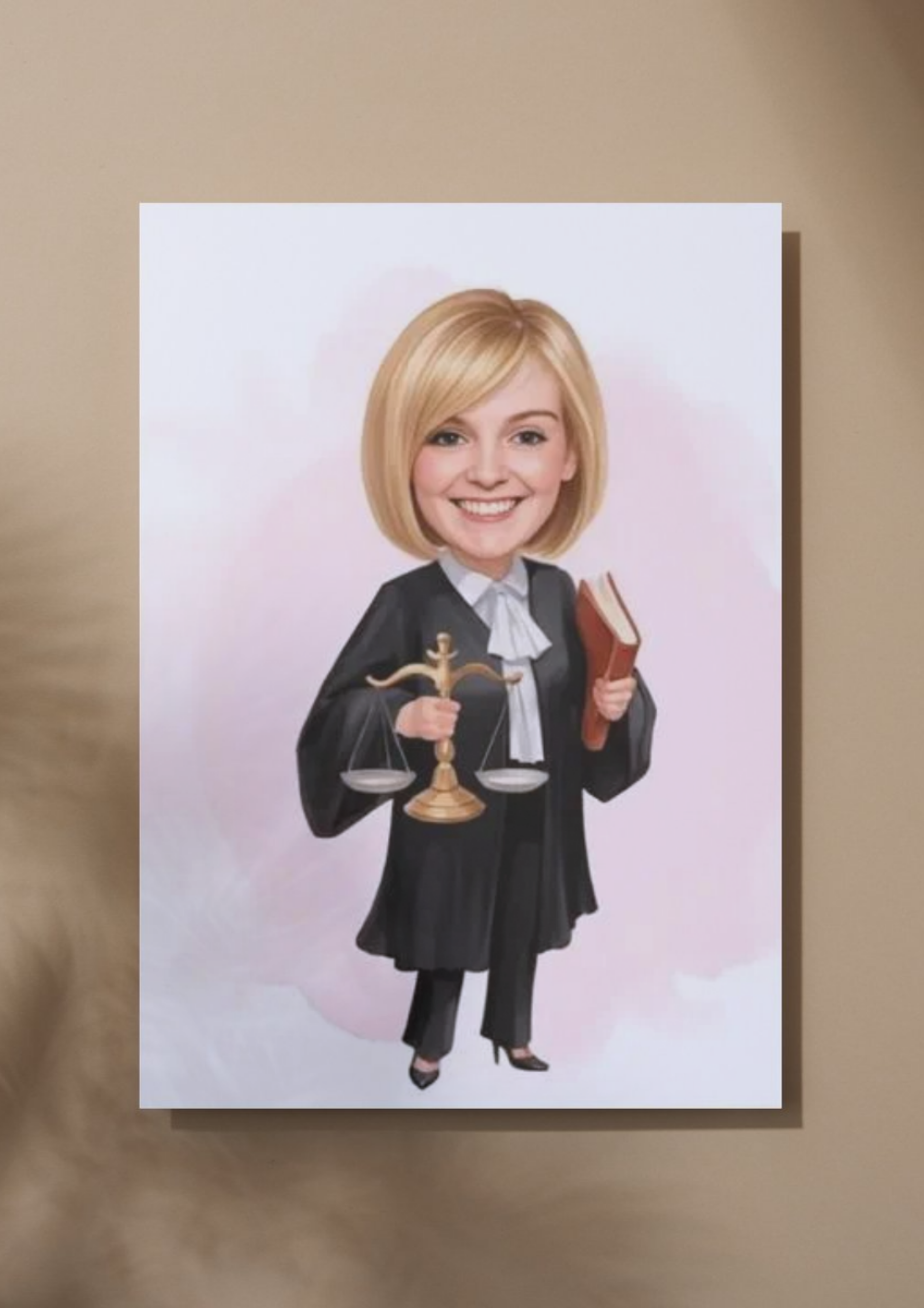 Personalisierte Karikatur für Juristen – Das perfekte Geschenk für Anwälte, Richter und Jurastudenten - Law School Germany