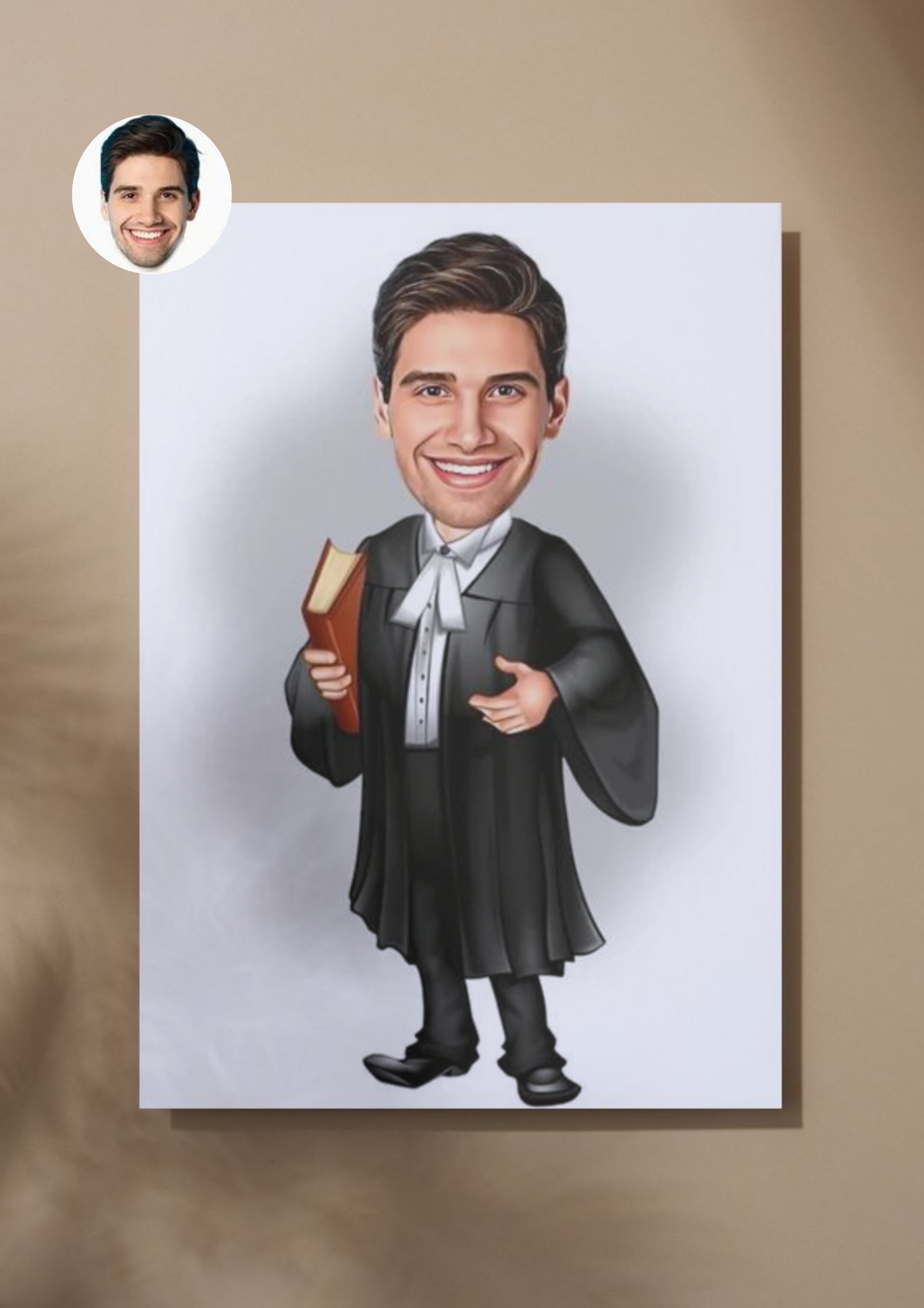 Personalisierte Karikatur für Juristen – Das perfekte Geschenk für Anwälte, Richter und Jurastudenten - Law School Germany
