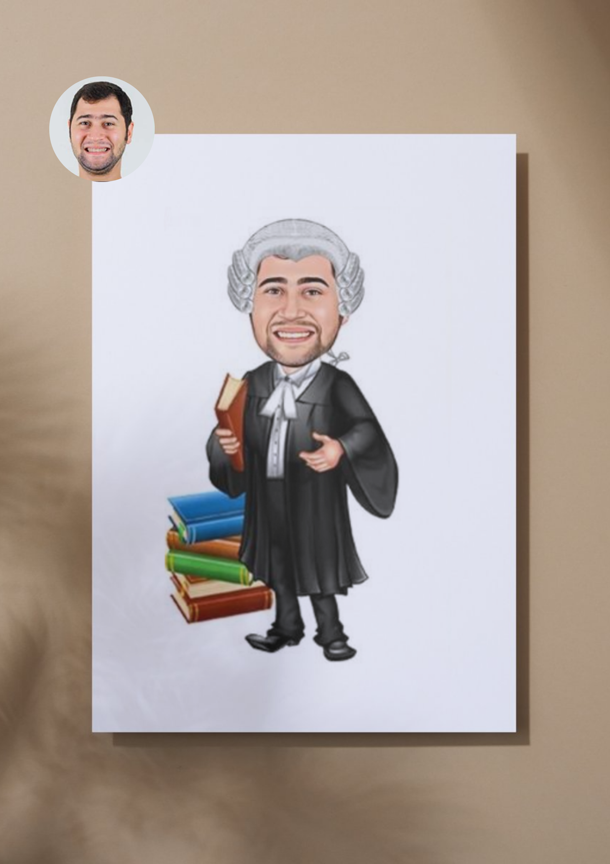 Personalisierte Karikatur für Juristen – Das perfekte Geschenk für Anwälte, Richter und Jurastudenten - Law School Germany