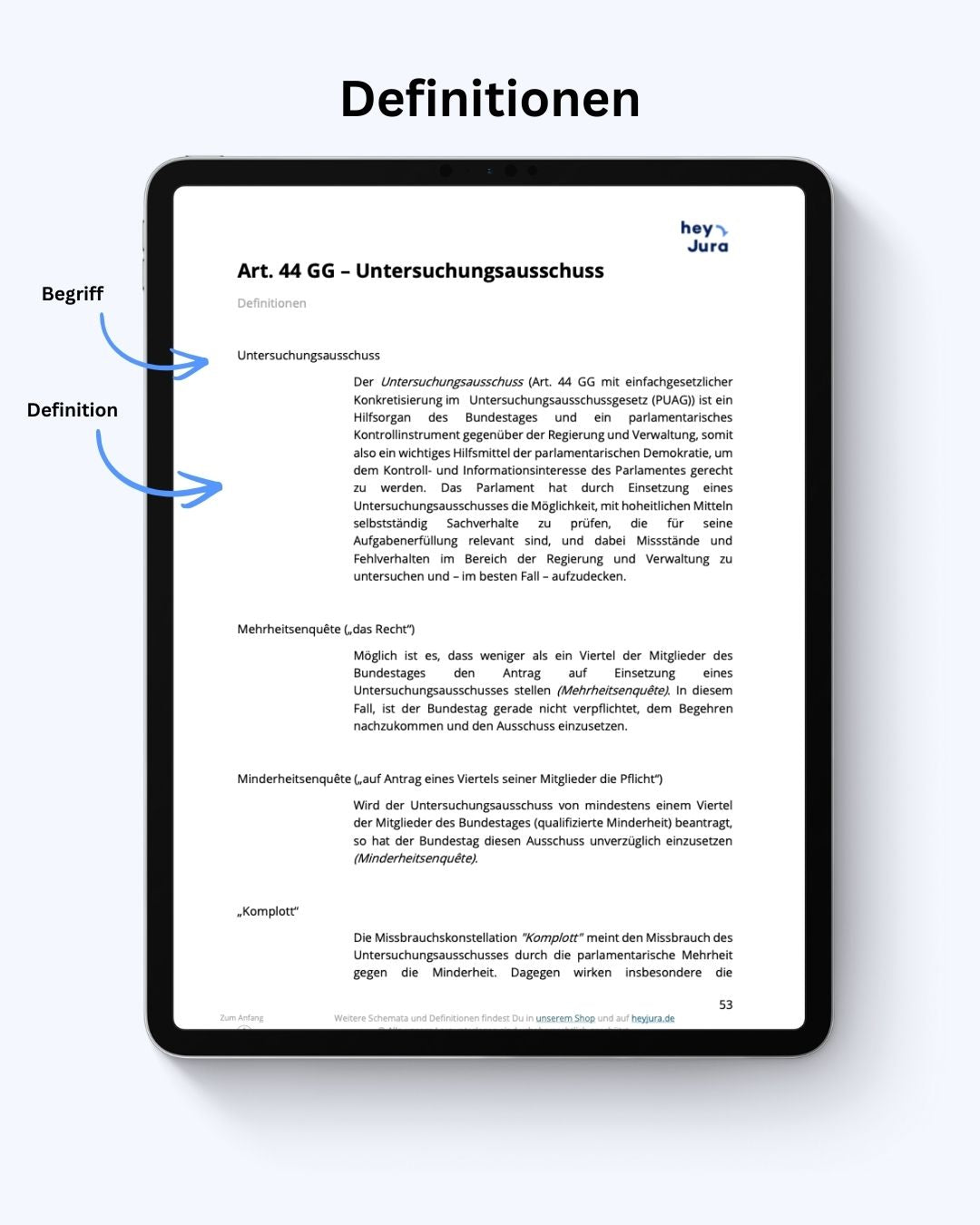 Öffentliches Recht-Skript von heyJura (Digital) - Law School Germany