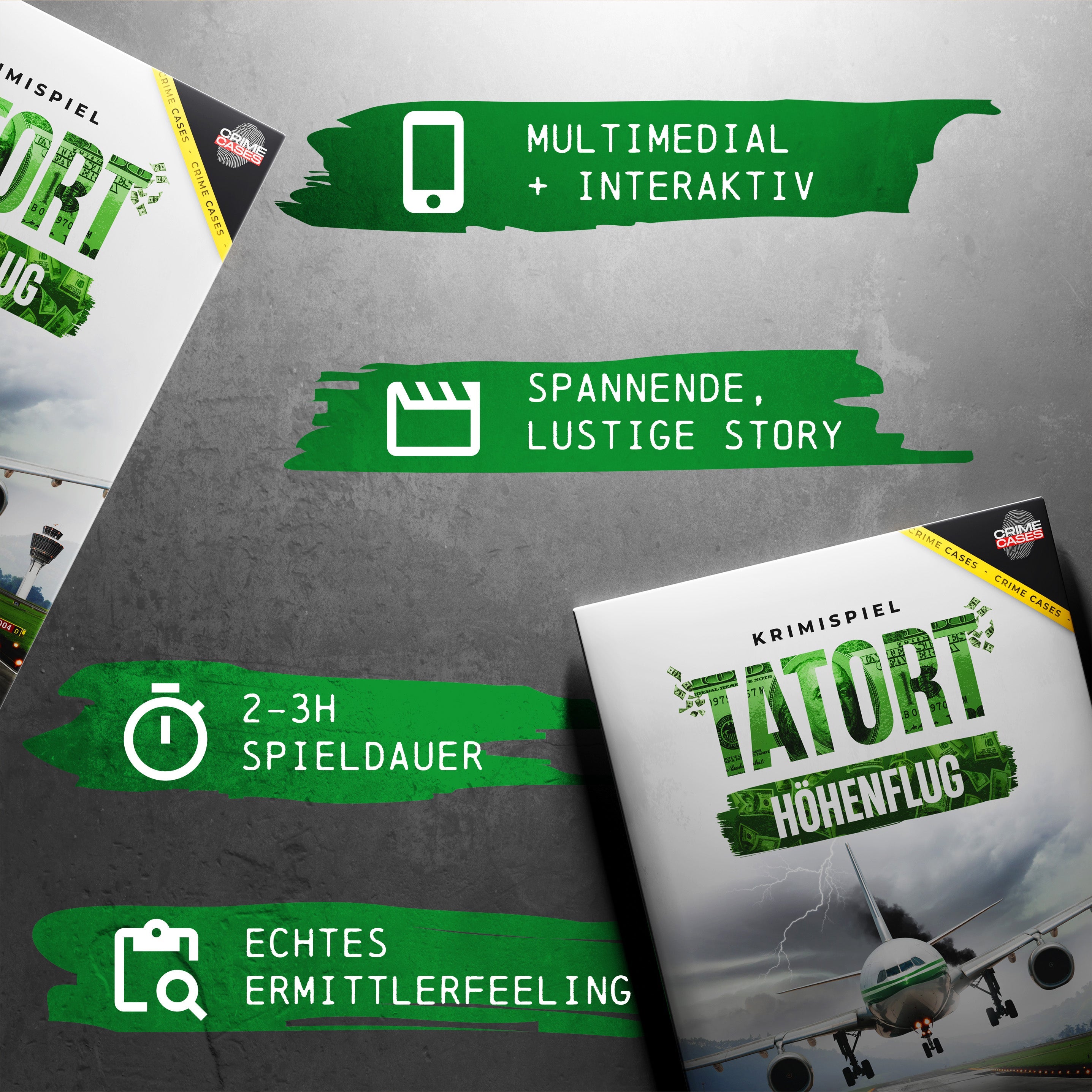 Krimispiel: Tatort Höhenflug - Law School Germany