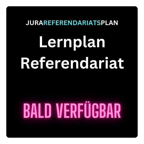 JURA LERNPLAN 1. STAATSEXAMEN Law School Germany