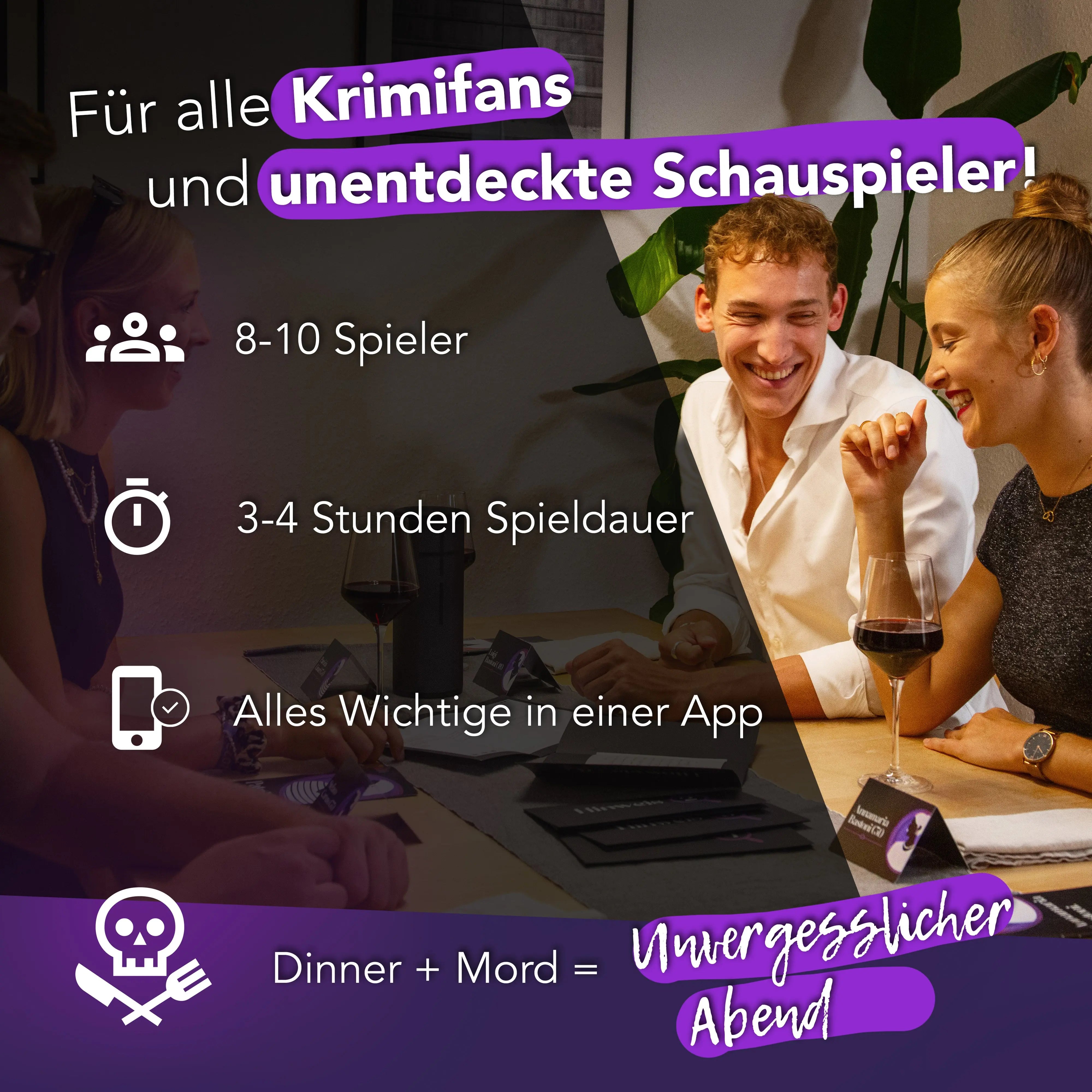 Kartenspiel: Krimidinner "Das letzte Meeting" - Law School Germany