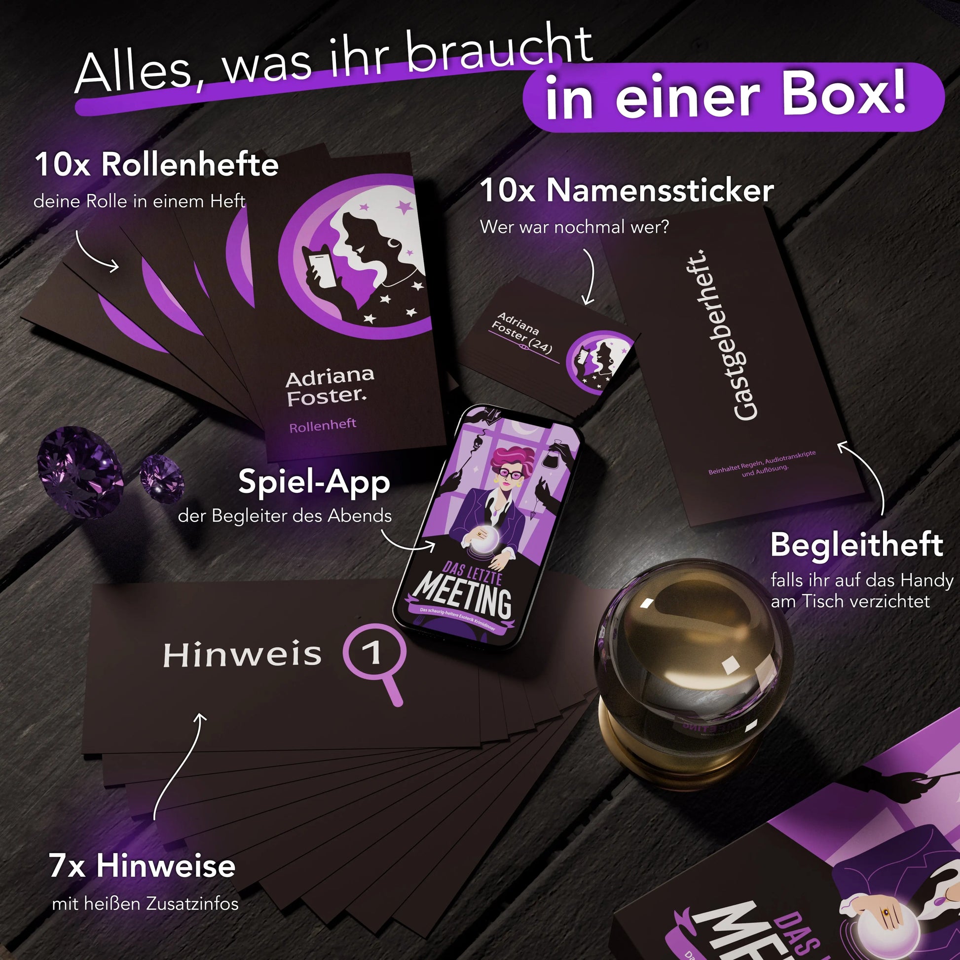 krimidinner tarp Kartenspiel: Krimidinner "Das letzte Meeting"