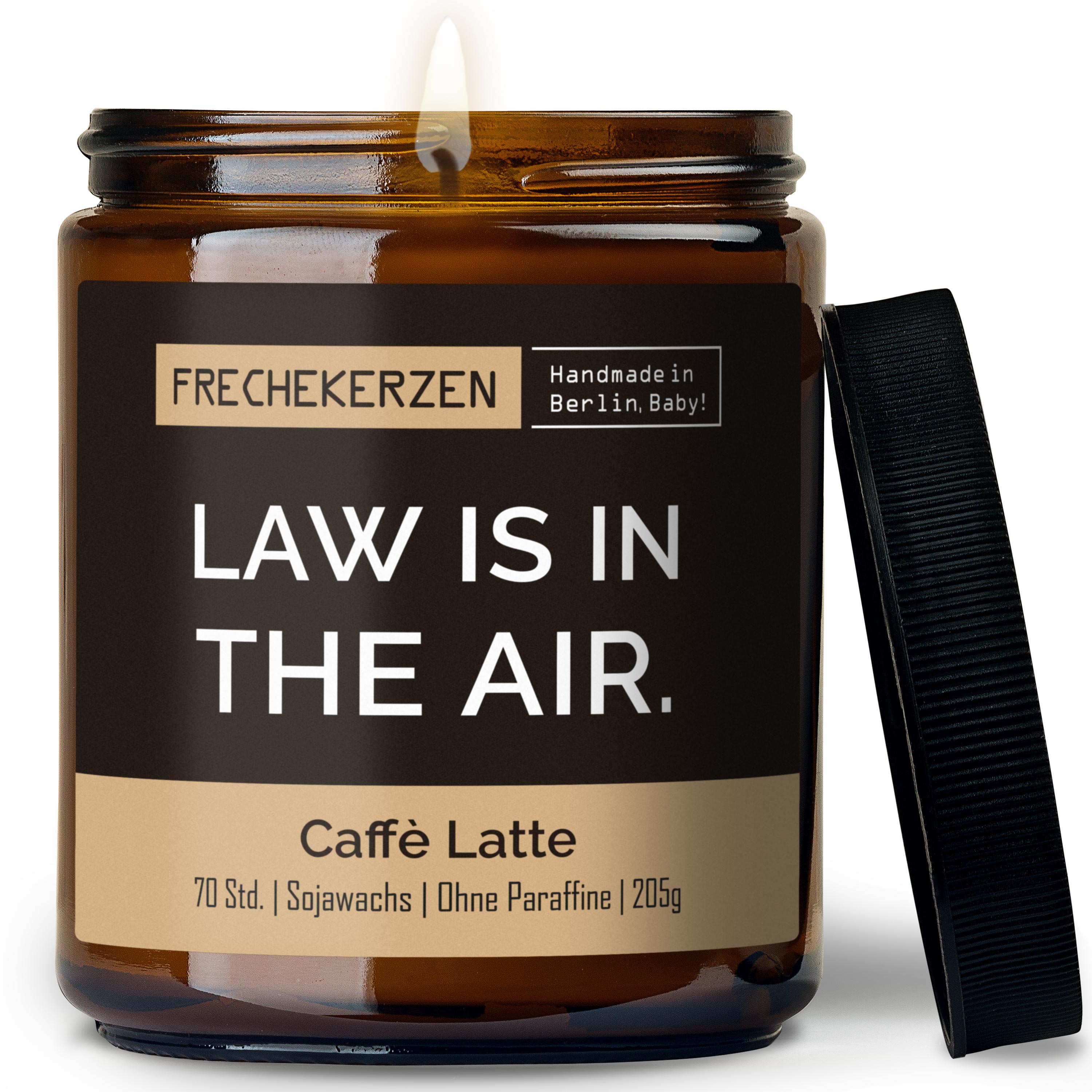 Geschenkkerze | law is in the air.
