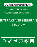 Interaktiver Lernplan Jurastudium - Juraexamensplan