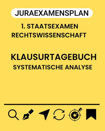 Klausurtagebuch - Juraexamensplan